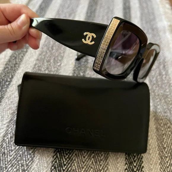 CHANEL Accessories New Never Used Chanel Rectangle Sunglasses Poshmark
